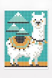 Картина за номерами УМНЯШКА 33х48 см 1814-UM Лама