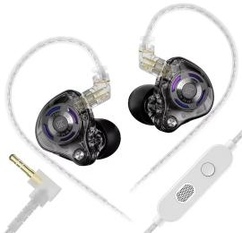 Дротові навушники KZ Gale з мікрофоном Black