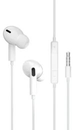 Дротові навушники Jellico EP3A, with mic, 3.5mm White