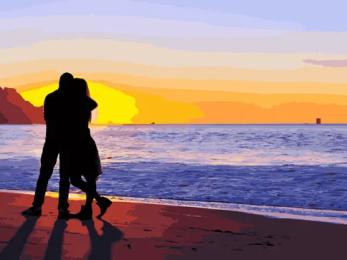 Картина за номерами Art Craft 40х50 см 10212-AC Закохані на узбережжя