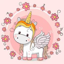 Картина за номерами Art Craft 40х50 см 15501-AC Єдиноріжка з крилами