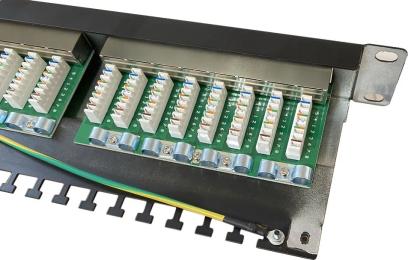 Патч-панель Atcom FP6224 24xRJ-45 19 1U 24 порти CAT6 FTP складена