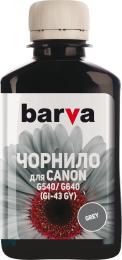 Чорнило для принтера BARVA Canon GI-43 180 мл Gray (CGI43-852)