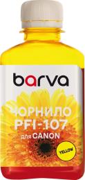 Чорнило для принтера BARVA Canon PFI-102/107 180 мл Yellow (C107-887)