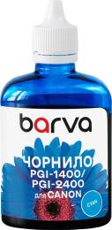 Чорнило для принтера BARVA Canon PGI-1400/PGI-2400 100 мл Cyan Pigment (C1400-925)