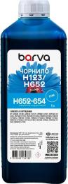 Чорнило для принтера BARVA HP 652/46/123 1L Cyan (H652-654)
