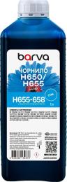 Чорнило для принтера BARVA HP 655/650 1L Cyan (H655-658)