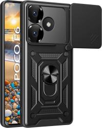Чохол-накладка BeCover Military для Poco F6 Black (712165)