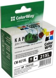 Картридж для принтера ColorWay HP C9351CE (21XL) Black (CW-H21XL)