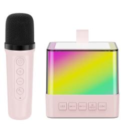 Акустика портативна Infinity K18 Bluetooth Pink + 1 мікрофон