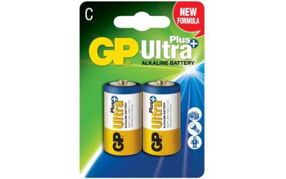 Батарейка GP ULTRA Plus ALKALINE 1.5V LR14/C 2 шт (14AUP-U2) (блістер)