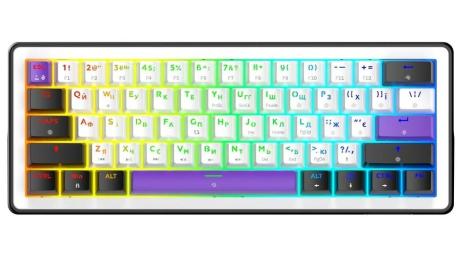 Клавіатура Hator HK60 Hellyberry Switch USB White Eng/Ukr