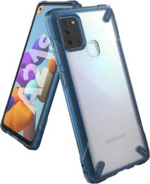 Чохол-накладка Ringke Fusion X для Samsung Galaxy A217 A21s Blue