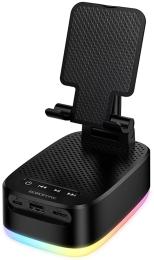 Акустика портативна Borofone BR200 Marea + Power Bank 1500mAh Black