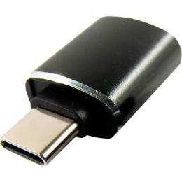 Перехідник DENGOS ADP-018 USB Type C(тато) - USB(мама) Black