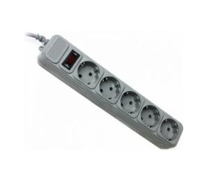 Мережевий фільтр Europower EPG530 Gray 220В, 2 КВт, 5 розеток, 3 м, перетин 3х0,5мм, паке