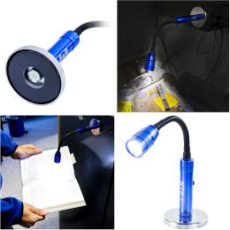 Ліхтарик S&amp;R 3LED LR44 магнітний на підставці, гнучкий корпус (290904255)