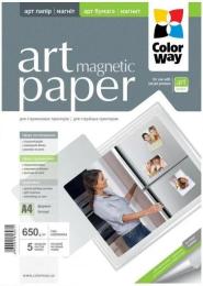 Фотопапір ColorWay Art PMA650005MA4 матовий магнітний 650г/м2 A4 5 арк