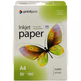 Фотопапір PrintPro PME190050A4 матовий 190г/м2 A4 50арк