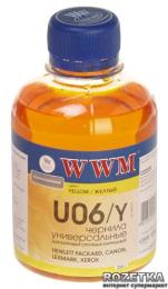 Чорнило для принтера WWM U06 Canon/HP/Lexmark/Xerox 200 мл Yellow (U06/Y)