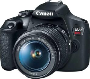 Фотоапарат Canon EOS Rebel T7 (1500D) DSLR Camera 2 Lens Kit with EF18-55mm + EF 75-300mm Lens Black (2727C021)