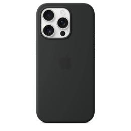 Чохол-накладка EpiK Silicone case (AAA) full with Magsafe and Animation для Apple iPhone 16 Pro Black