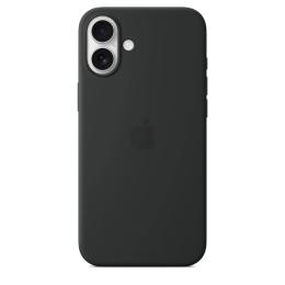 Чохол-накладка EpiK Silicone case (AAA) full with Magsafe and Animation для Apple iPhone 16 Plus Black