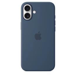 Чохол-накладка EpiK Silicone case (AAA) full with Magsafe and Animation для Apple iPhone 16 Plus Denim