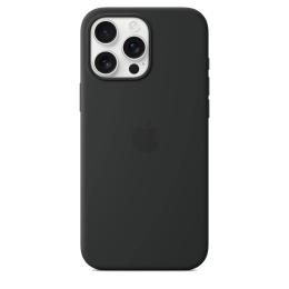 Чохол-накладка EpiK Silicone case (AAA) full with Magsafe and Animation для Apple iPhone 16 Pro Max Black