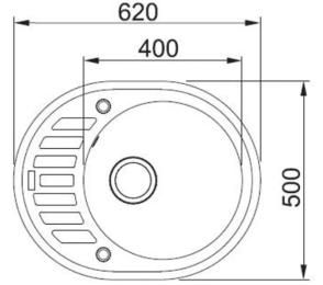 Кухонна мийка Franke RONDA ROG 611-62 114.0381.072 Onyx