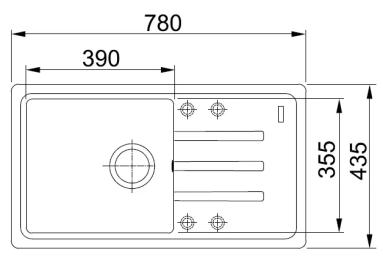 Кухонна мийка Franke MALTA BSG 611-78 114.0375.041 Onyx + вентиль + сифон