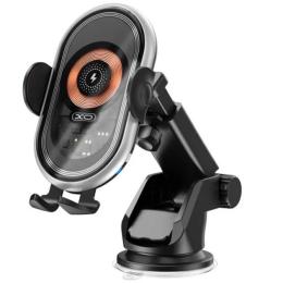 Тримач в авто XO WX-038 Wireless Charger 15W Black