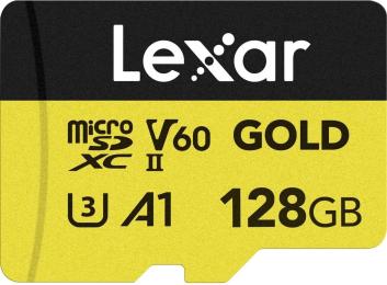 Карта памяті Lexar MICRO SDXC 128GB UHS-II GOLD LMSGOLD128G-BNNNG