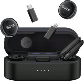 Мікрофонна радіосистема BOYA LINK 3-01 Type-C/TRS/Lightning Black