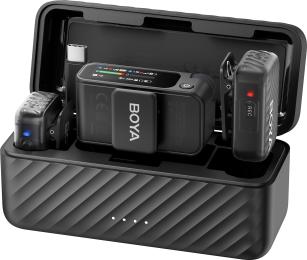 Мікрофонна радіосистема BOYA MIC 2-02 Type-C/TRS Black