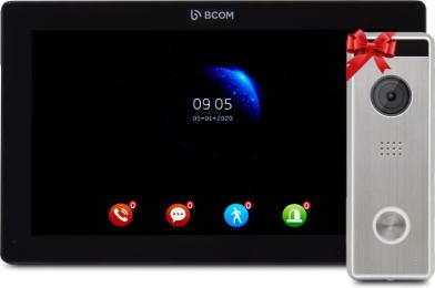 Відеодомофон BCOM BD-1070FHD + Tantos Triniti FHD Black