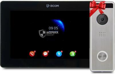 Відеодомофон BCOM BD-770FHD + Tantos Triniti FHD Black