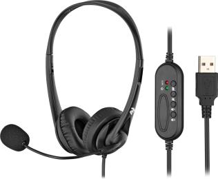 Накладні навушники 2E CH11 USB Black