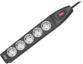 Мережевий фільтр 2E 2E-SP515M5BK Black