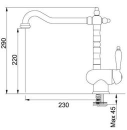 Кухонний змішувач Franke Old England 115.0028.205