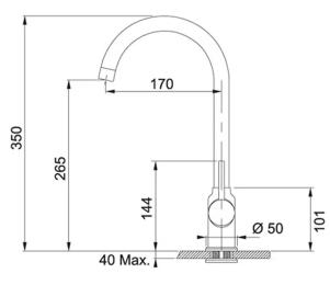 Кухонний змішувач Franke POLA 115.0298.093 Onyx