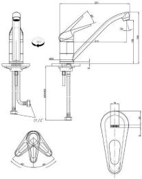Кухонний змішувач Franke Novara-Plus 115.0470.654 Beige