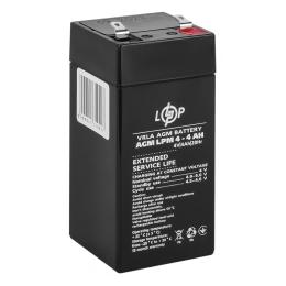 Акумулятор для ДБЖ LogicPower AGM LPM 4V  -  4 Ah