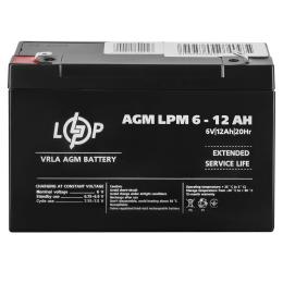 Акумулятор для ДБЖ LogicPower AGM LPM 6V - 12 Ah