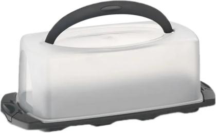 Тортівниця KELA Deli 12175 Gray 40х17х14.5 см, з ручкою, прямокутна