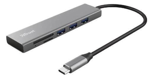 USB-хаб TRUST HALYX FAST 3USB + CARD READER USB-C