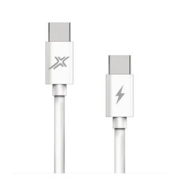 Дата-кабель Grand-X CC-07 1m USB Type C(тато) - USB Type C(тато) White
