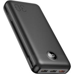 Зовнішній портативний акумулятор Veger V3008 30000mAh Black 20W