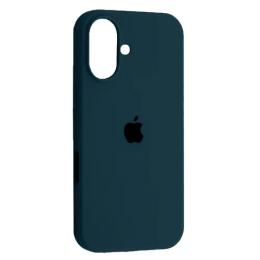 Чохол-накладка Infinity Silicone Case Full для iPhone 16 Abyss Blue