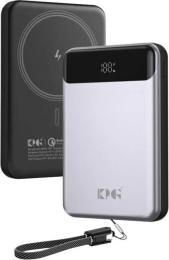 Зовнішній портативний акумулятор KingPower WPG-107 Magnetic 10000mah Black 22.5W